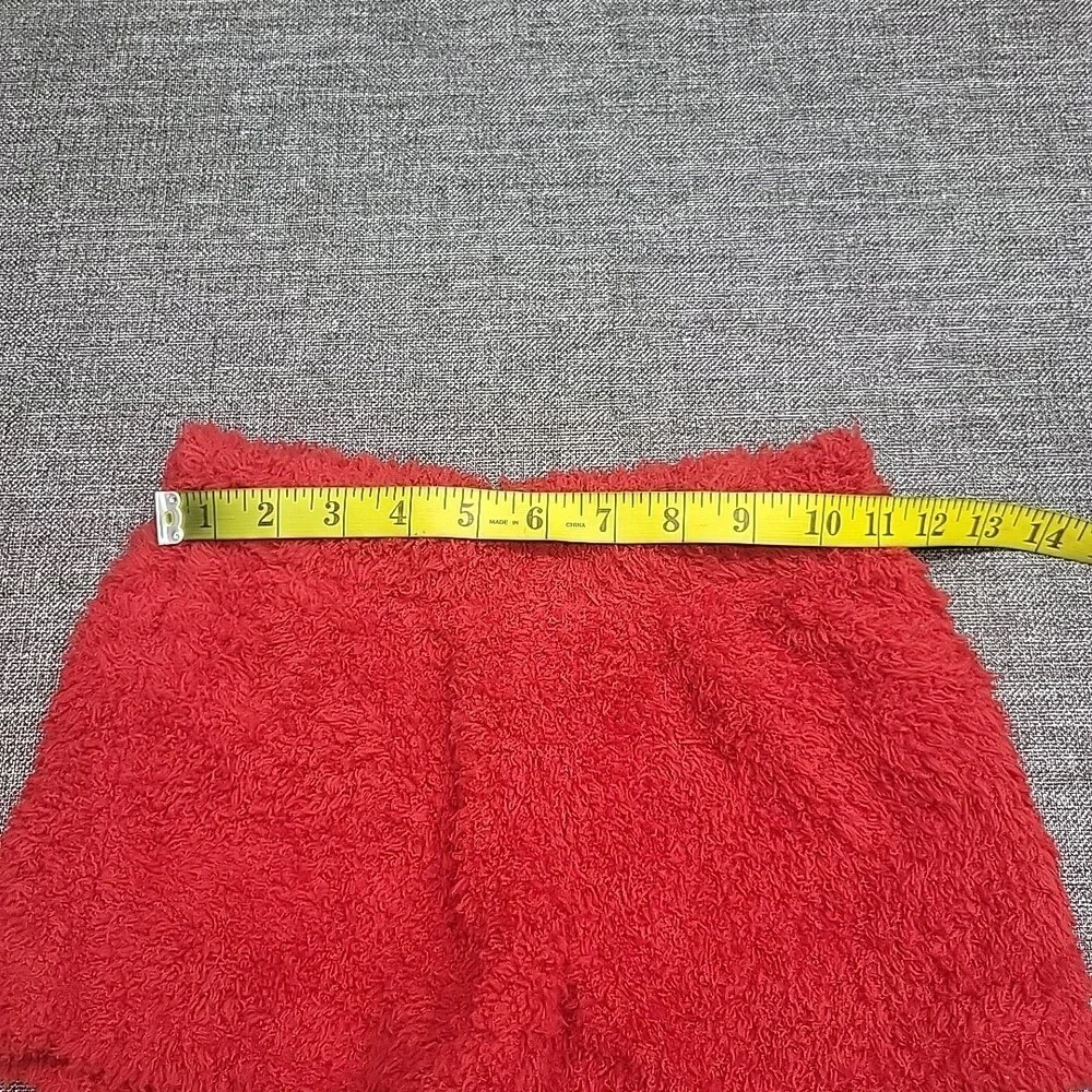 Girls Marshmallow Fleece Open Cardigan Robe Tank Top Shorts Set Small Size 6/7